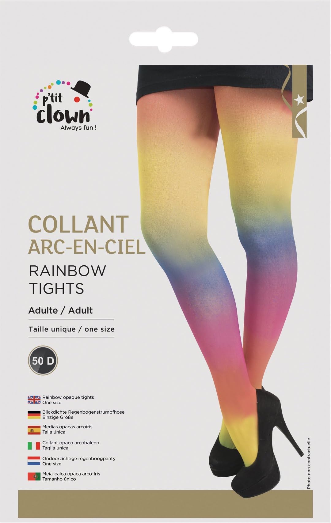 p-tit-clown-74417-blickdichte-damen-strumpfhose-regenbogen-einheitsgr-e image 2