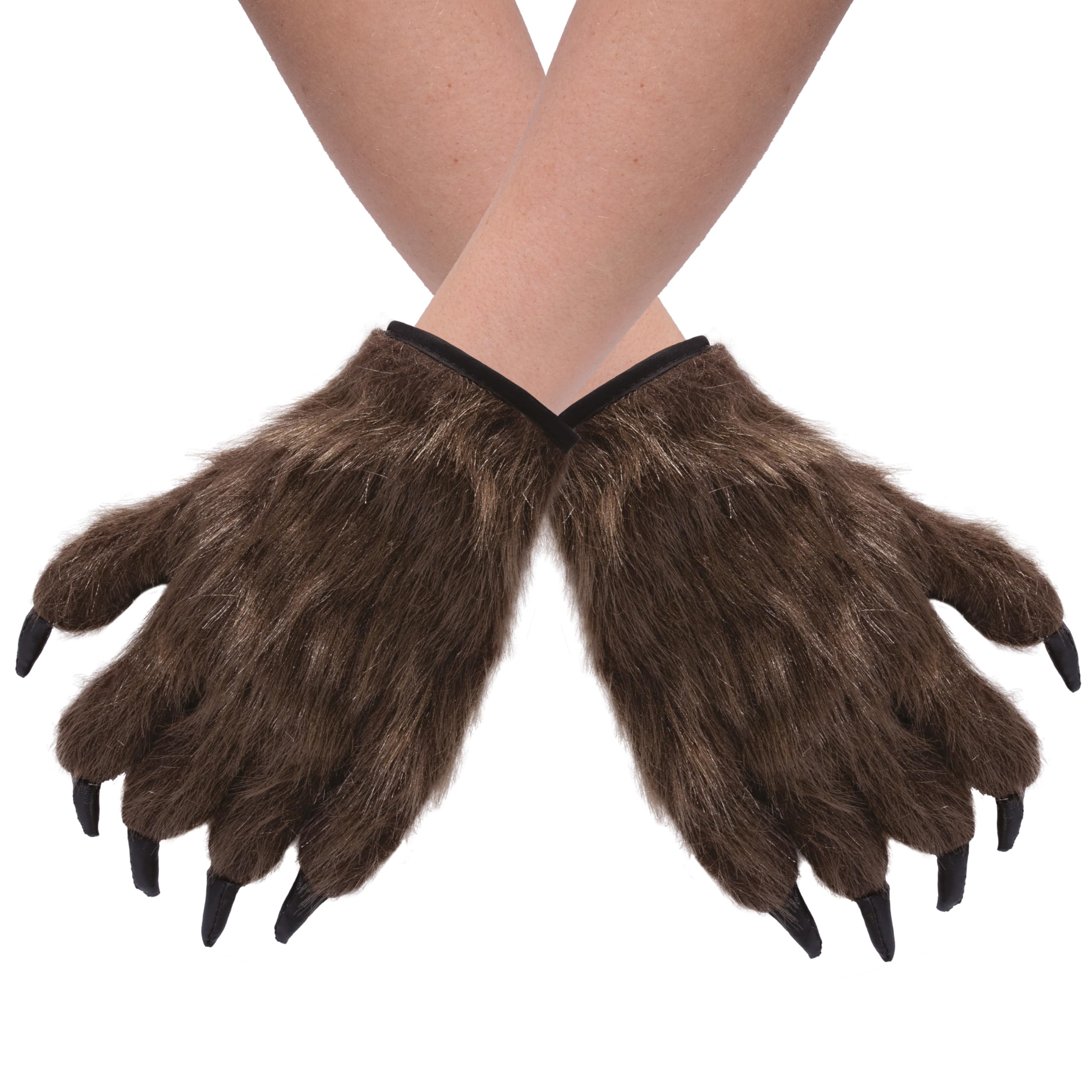 p-tit-clown-23525-werwolf-handschuhe-erwachsene-braun image 1