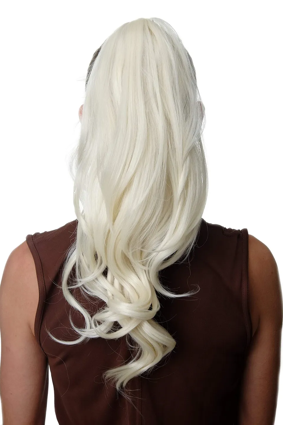 wig-me-up-sa07-613-haarteil-pferdeschwanz-lang-platinblond-50-cm image 1
