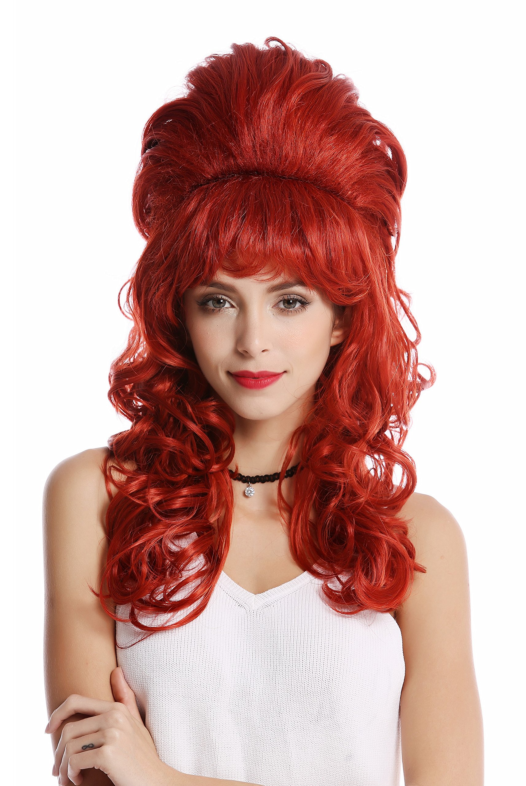 wig-me-up-gf-w2418-137-damenper-cke-beehive-turmfrisur-rot-50-cm image 2