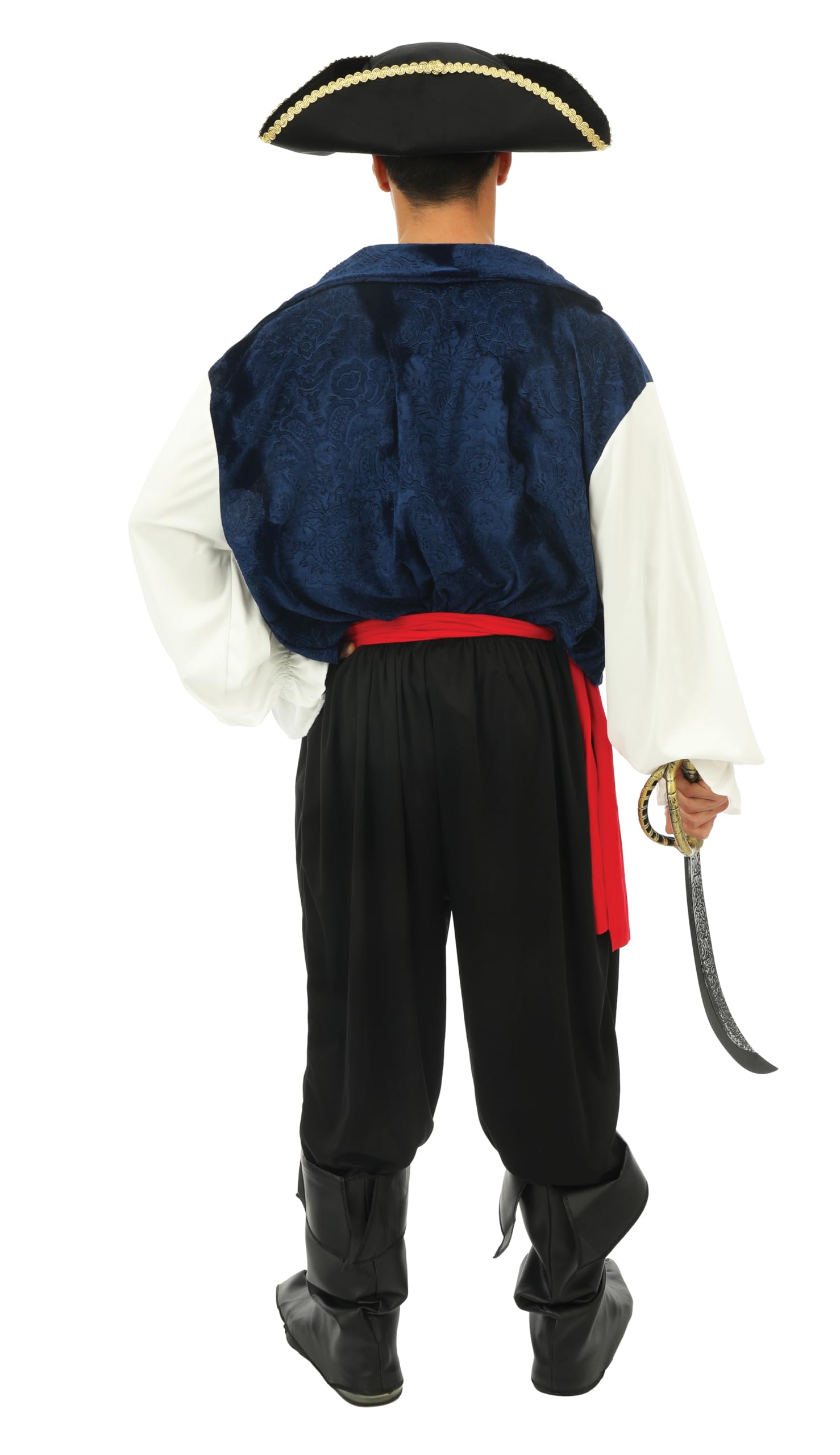 ptit-clown-piratenkost-m-f-r-erwachsene-blau-f-r-karneval-und-halloween image 3