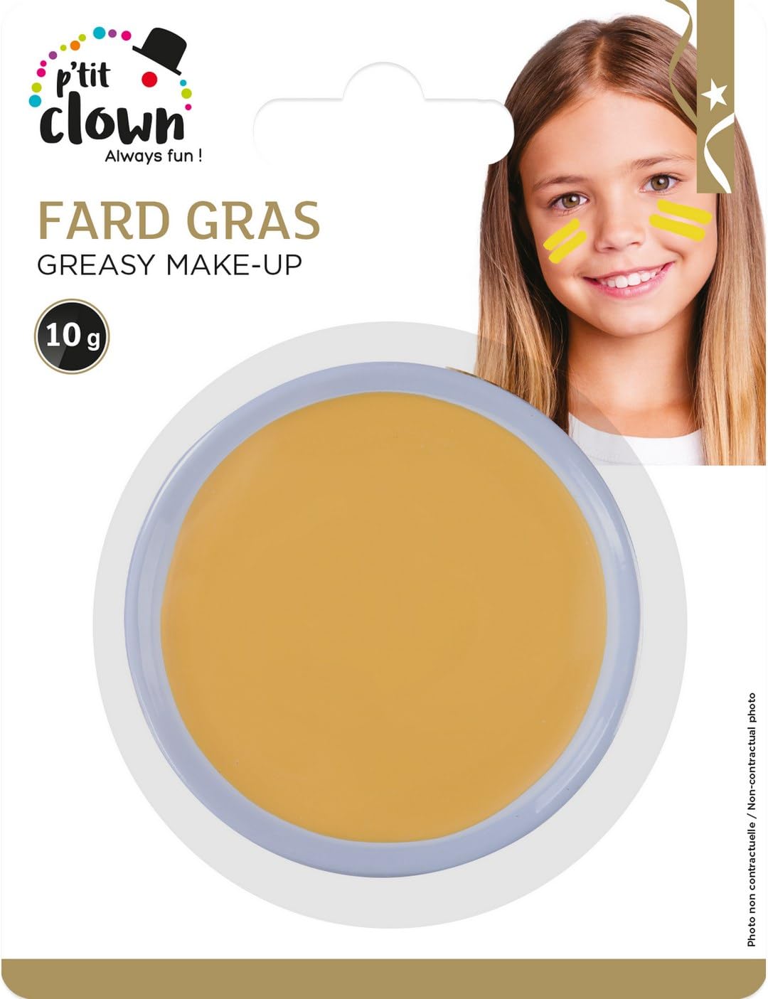 ptit-clown-lidschatten-gelb-rund-karneval-make-up image 5