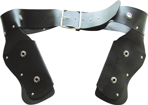 ptit-clown-cowboy-g-rtel-kunstleder-schwarz-mit-2-pistolenhalftern-erwachsene image 5