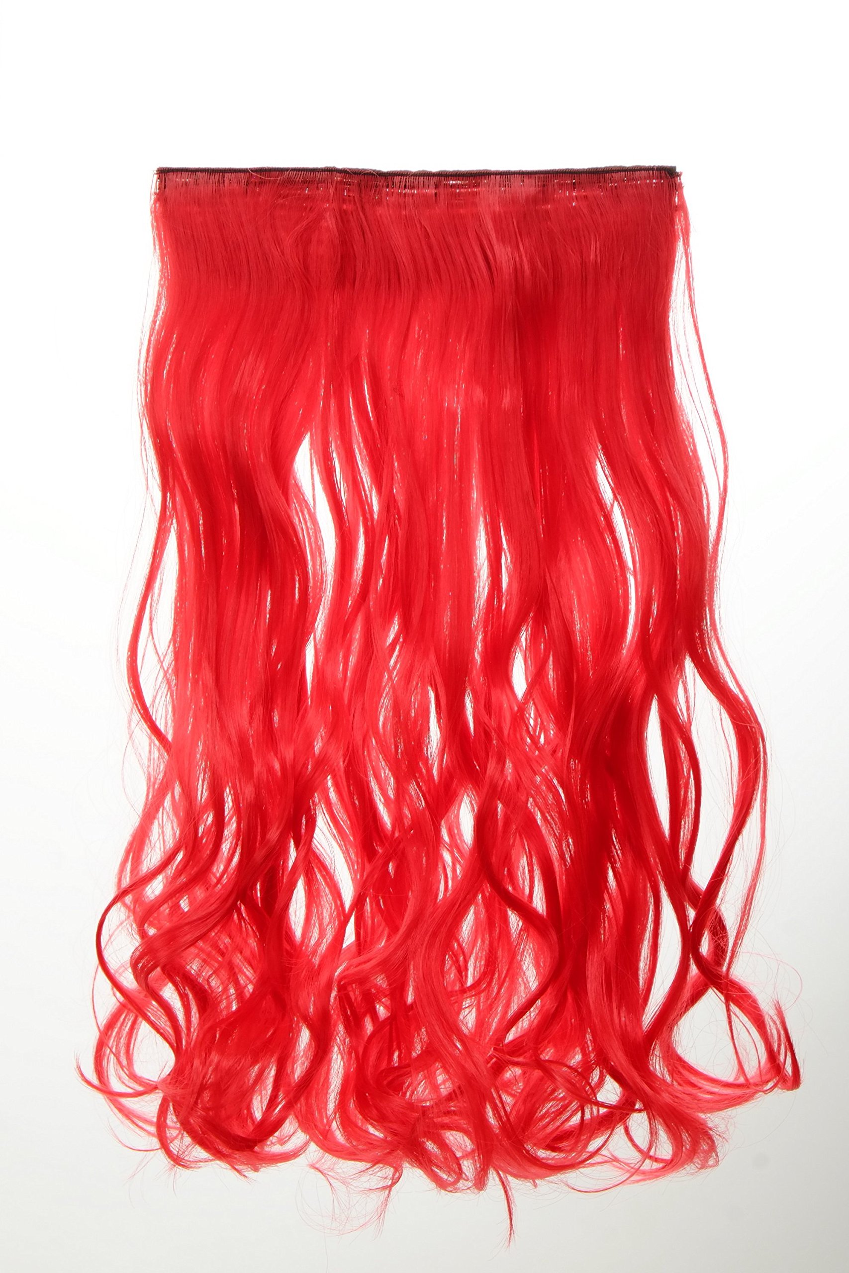 wig-me-up-yzf-3178-tf2316-haarteil-extension-rot-50-cm-5-clips image 1