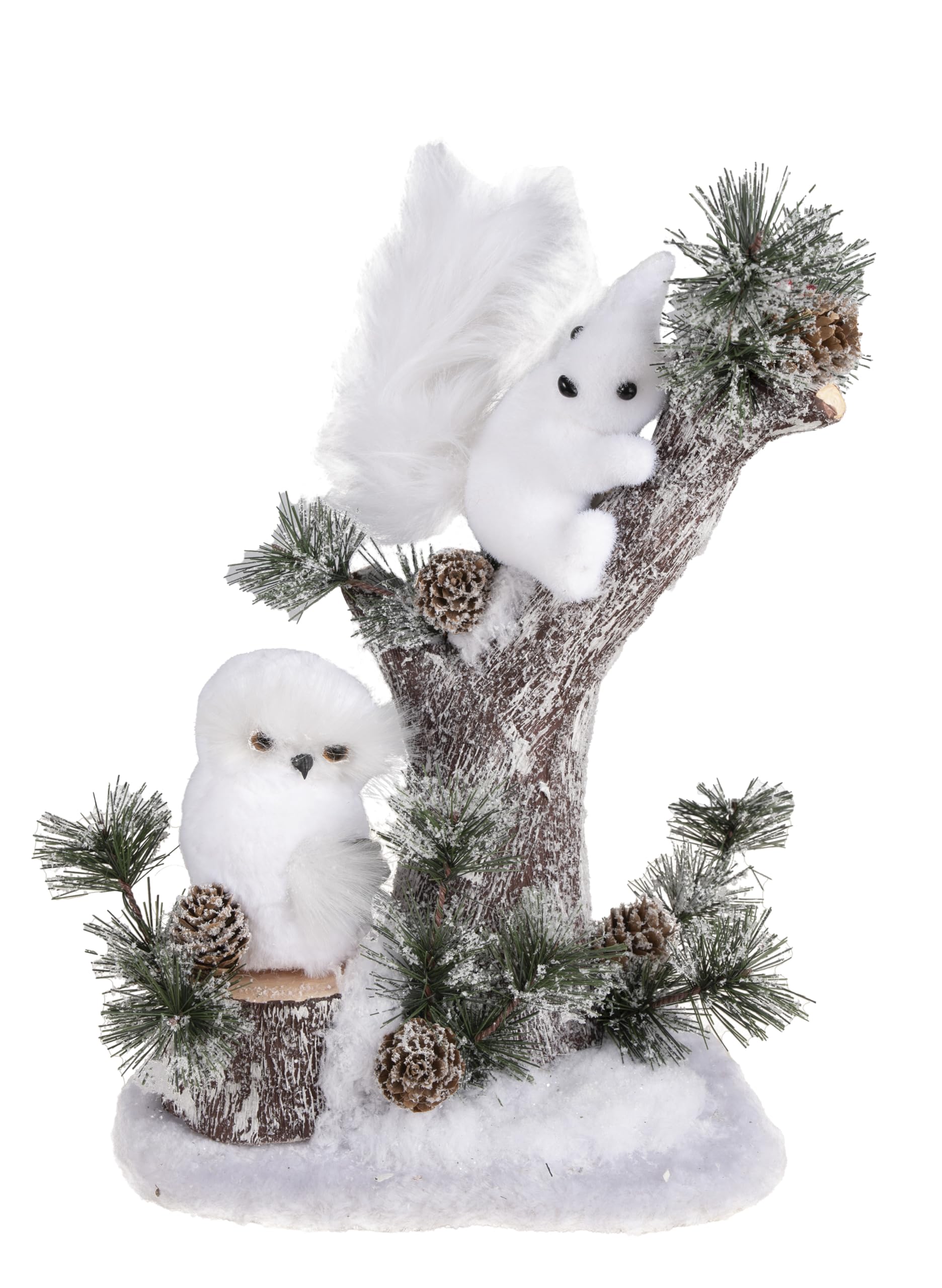 p-tit-clown-weihnachtsdeko-waldtiere-32-cm-eule-und-eichh-rnchen image 1