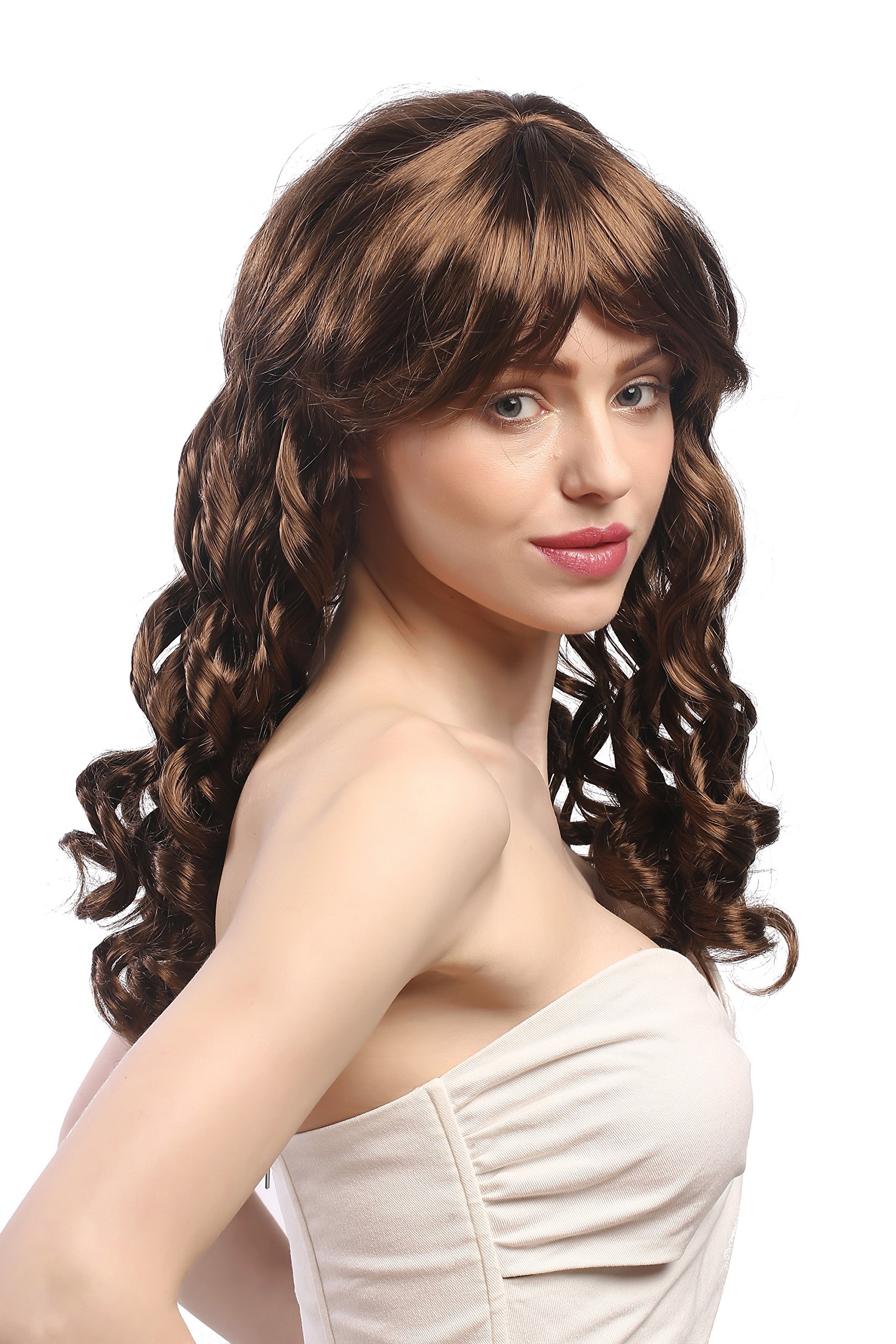 wig-me-up-xr-007-p6-damen-per-cke-braun-lang-korkenzieherlocken-mit-pony-ca-50-c image 4