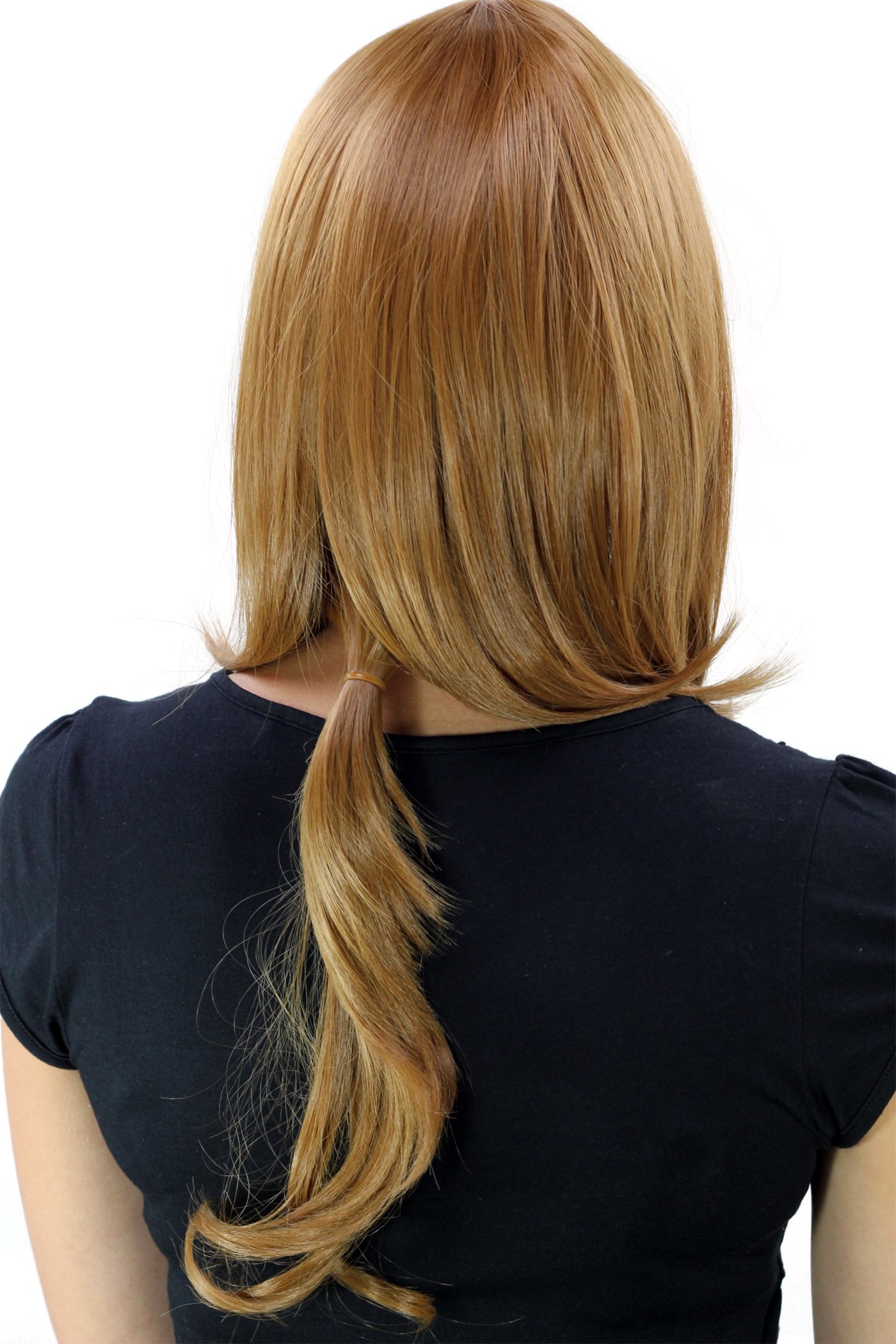 wig-me-up-yzf-7020-27-damen-cosplayper-cke-dunkelrotblond-zopf-scheitel-60-cm image 3