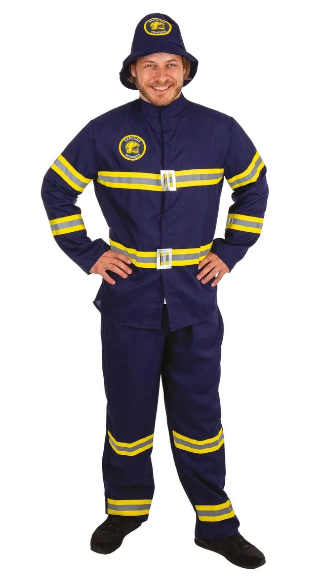 p-tit-clown-feuerwehrmann-kost-m-erwachsene-blau-l-xl image 1