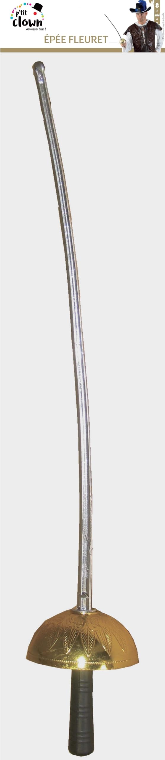 p-tit-clown-61321-florett-degen-61-cm-musketier-zubeh-r image 3