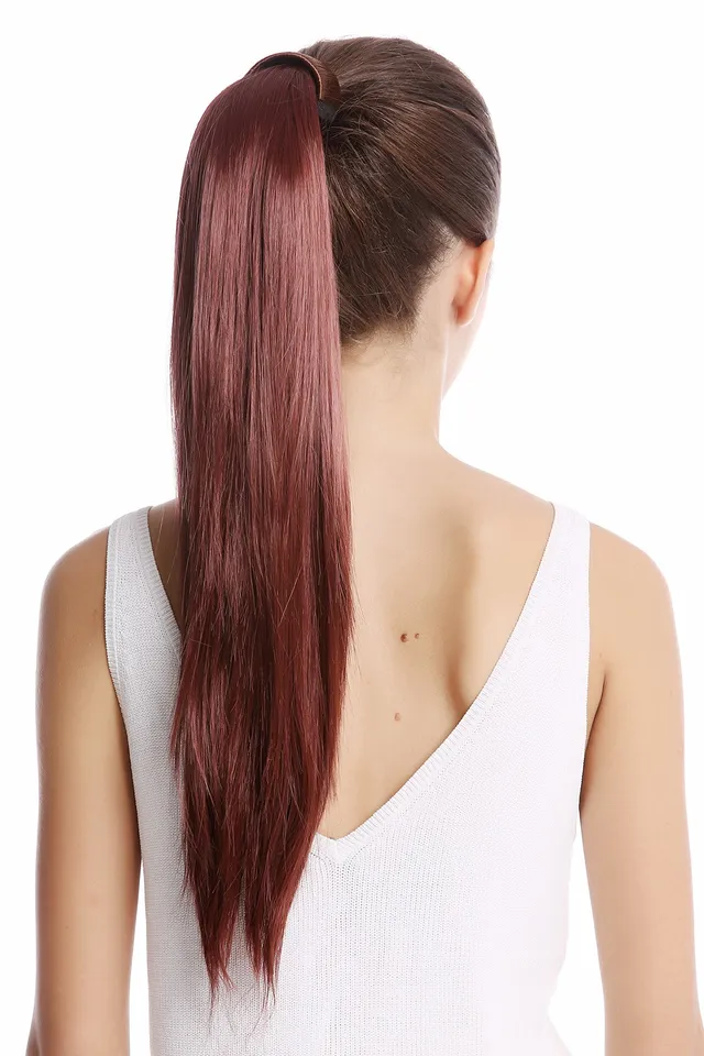 wig-me-up-srosy-35-haarteil-pferdeschwanz-55-cm-braun-rotbraun-glatt image 1