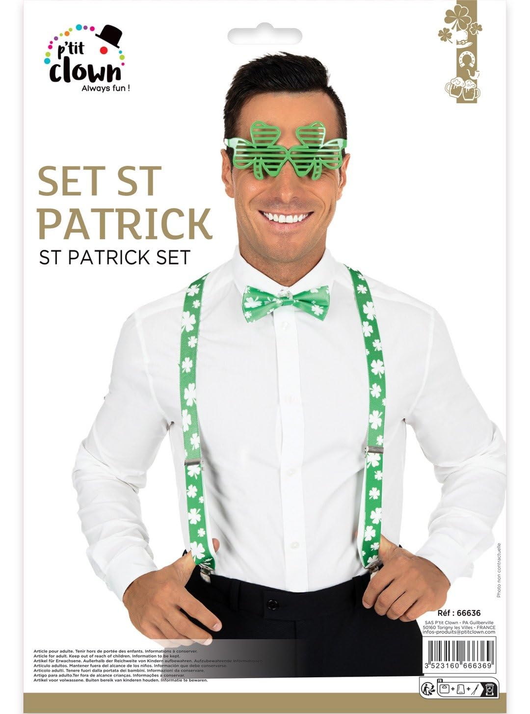 p-tit-clown-re66636-saint-patrick-s-day-set-hosentr-ger-fliege-brille image 3