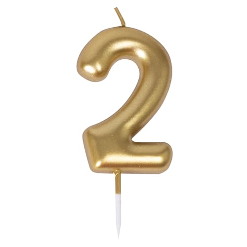 ptit-clown-23932-zahlenkerze-gold-zahl-2-geburtstagskerze image 5