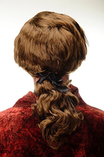 wig-me-up-4287-p6-herrenper-cke-barock-hellbraun-mit-zopf image 8