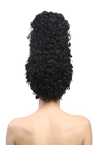 wig-me-up-90903-za103-za62-bride-of-frankenstein-beehive-per-cke-schwarz-wei image 7