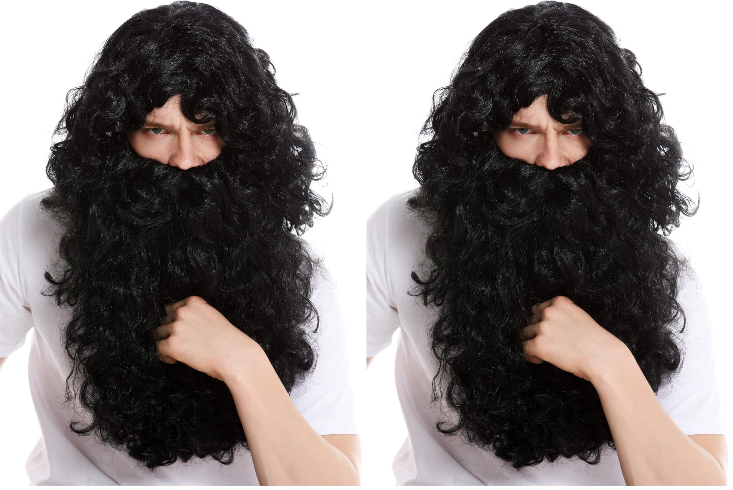 wig-me-up-46-a-b-za103-per-cke-und-bart-set-knecht-ruprecht-schwarz image 6