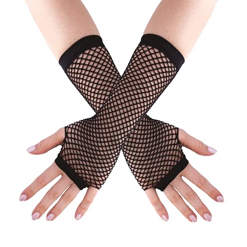 p-tit-clown-lange-netz-handschuhe-schwarz-mitaines-longues image 5