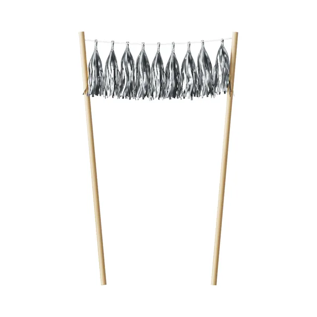 p-tit-clown-tortendekoration-quasten-silber-torten-topper image 1