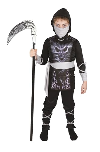 p-tit-clown-ninja-skelett-kinderkost-m-mit-maske-und-g-rtel image 7
