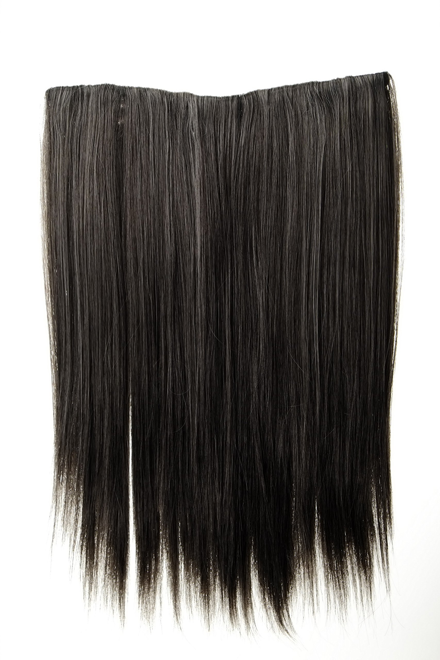wig-me-up-l30173-44-clip-in-haarteil-extension-glatt-45-cm-dunkelbraun-grau-mix image 1