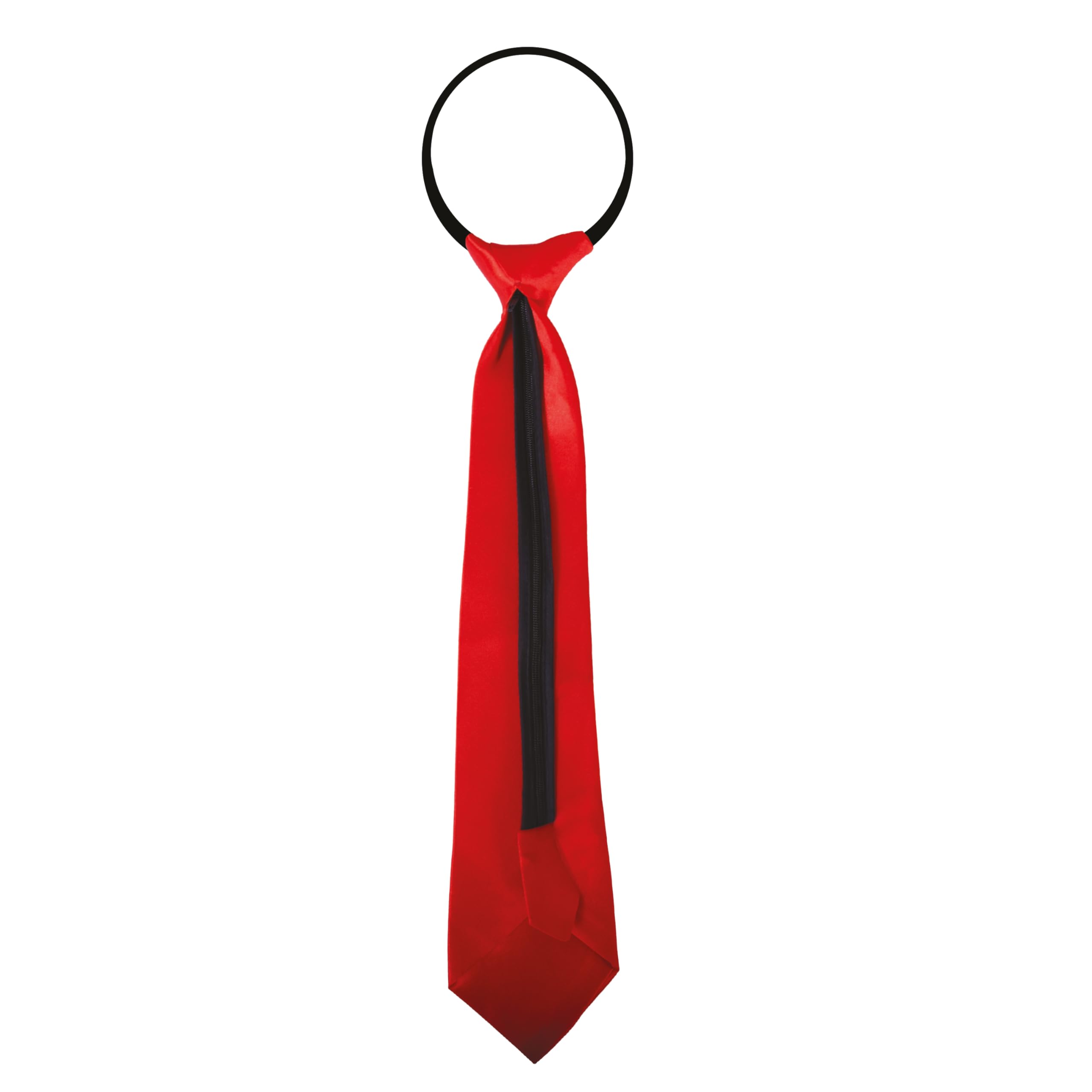 p-tit-clown-satin-krawatte-rot-mit-gummizug-erwachsene image 2