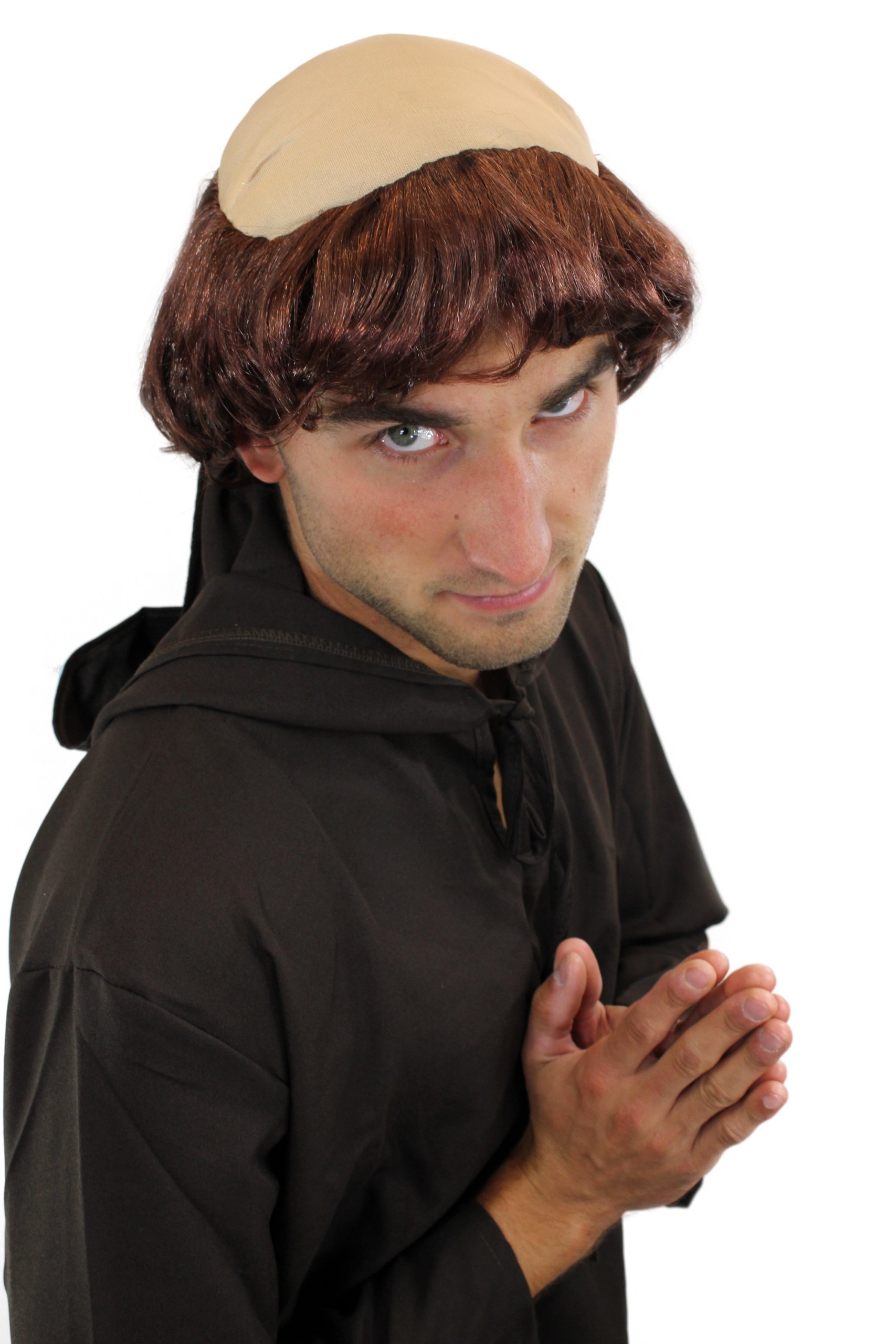wig-me-up-739-p33-per-cke-mittelalter-m-nch-tonsur-priester-braun image 2