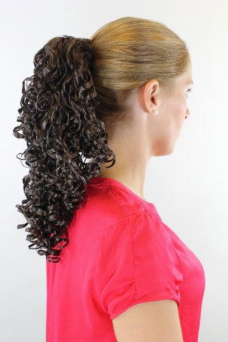 wig-me-up-jl-3168-6-zopf-extension-braun-35-cm-stark-gelockt image 6