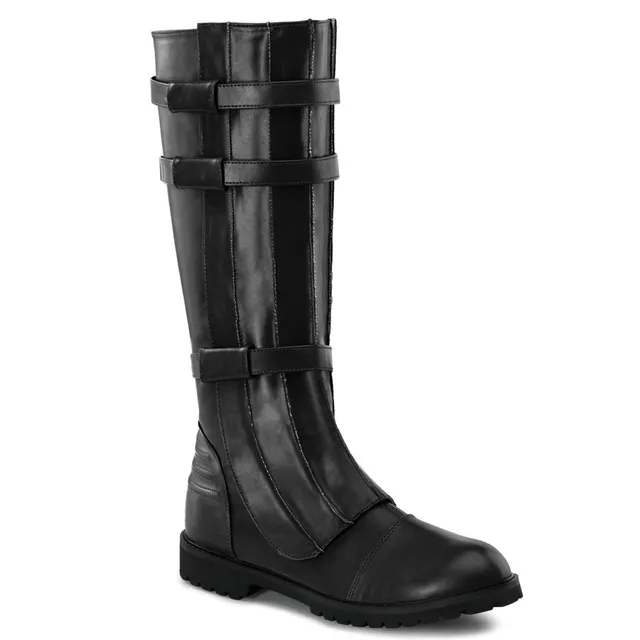 funtasma-walker-130-herren-superhero-knie-stiefel-schwarz-mit-rei-verschluss image 1