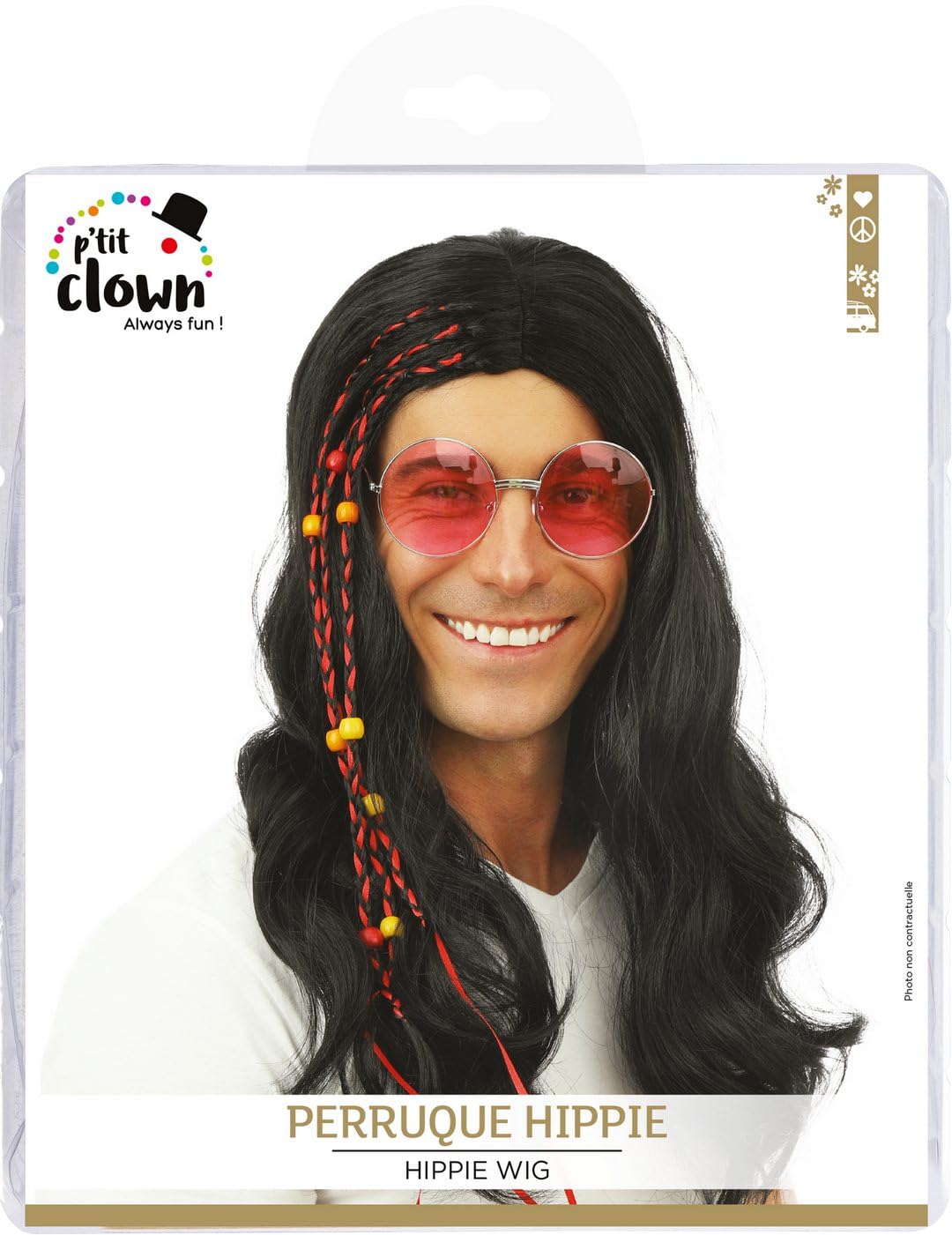 p-tit-clown-68604-hippie-per-cke-glatt-schwarz-kost-mper-cke image 3