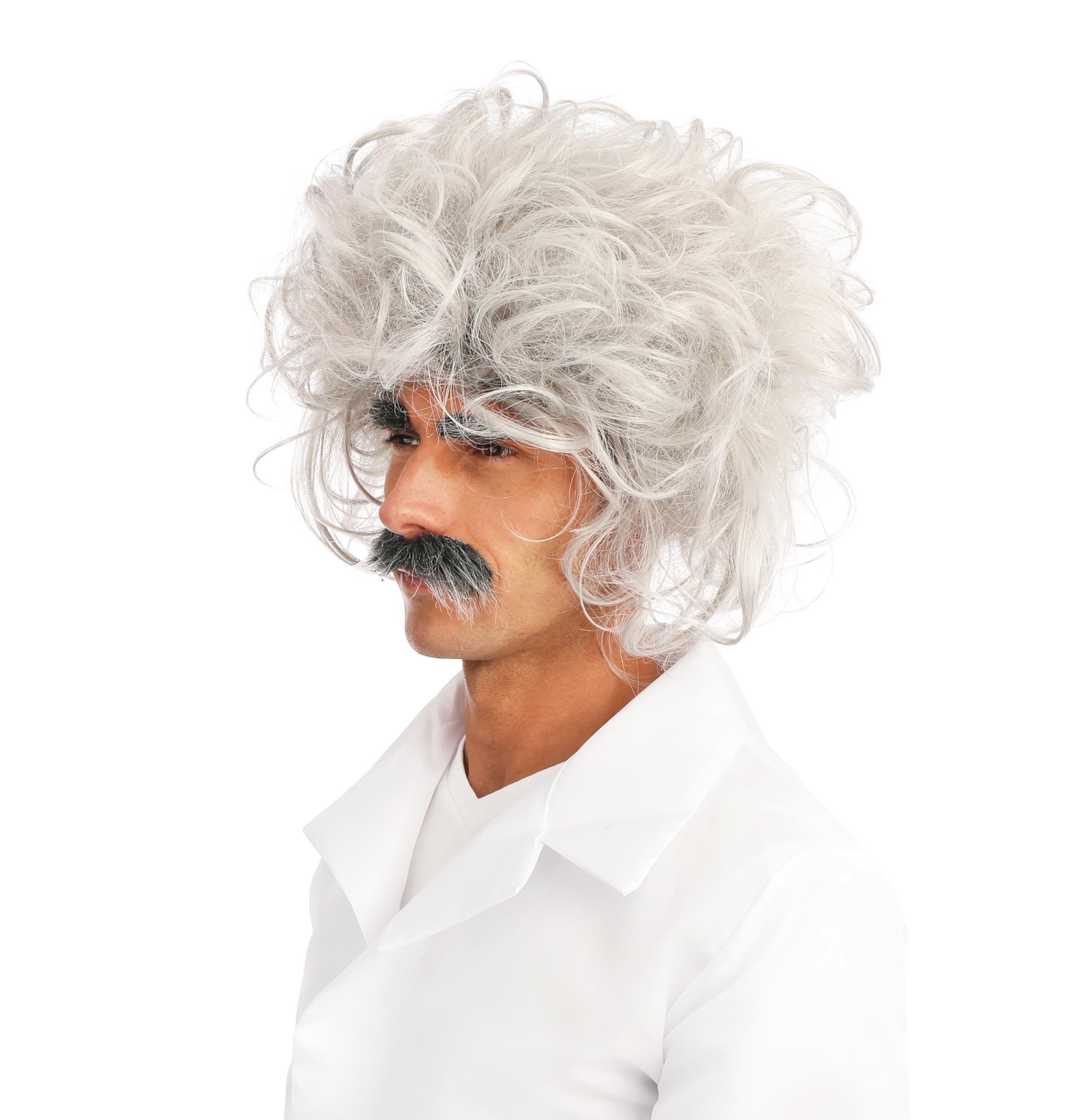 p-tit-clown-einstein-per-cke-mit-augenbrauen-und-schnurrbart-wei image 2