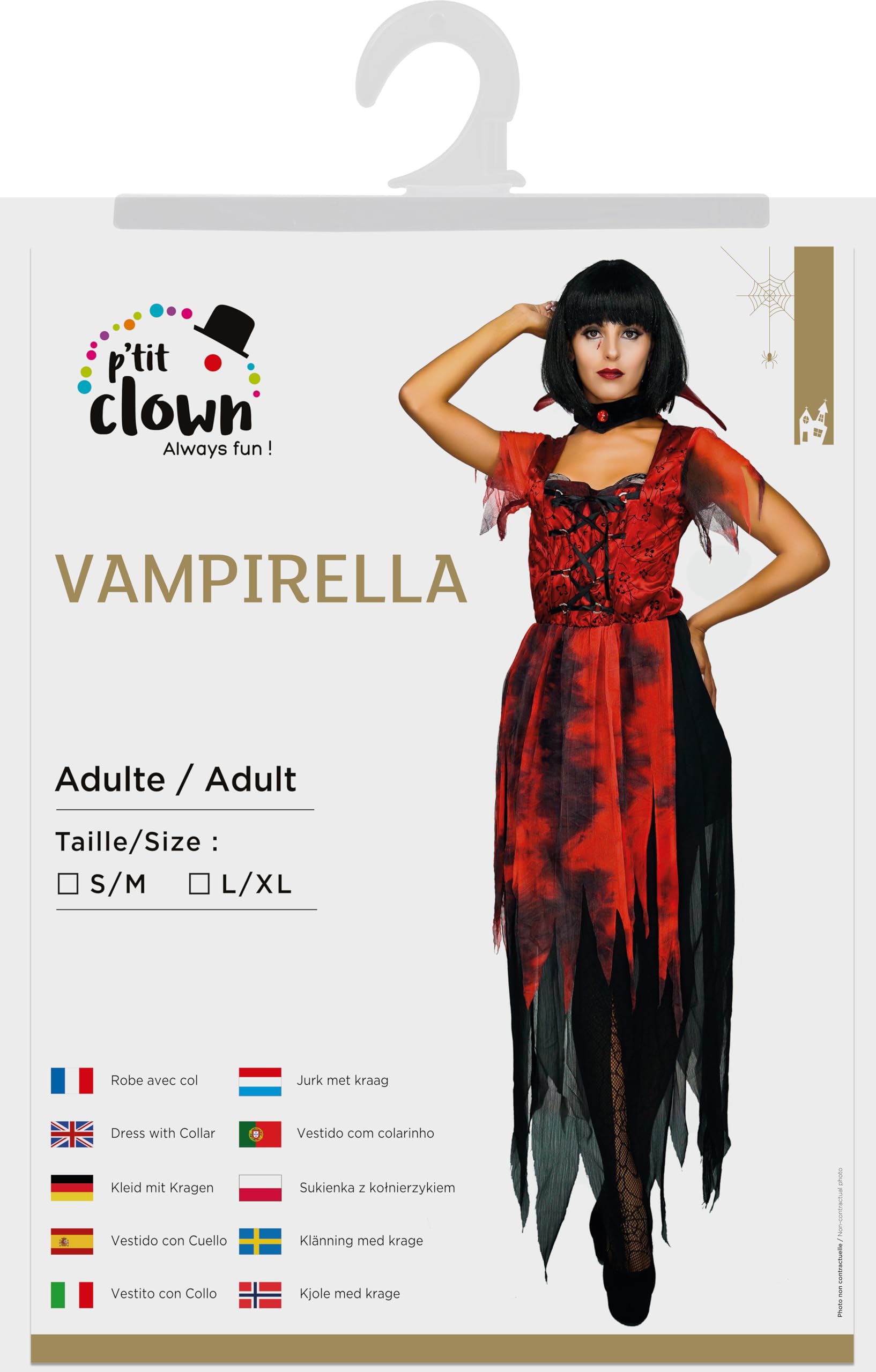 p-tit-clown-kost-m-vampirella-damen-gr-e-l image 2