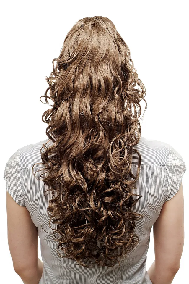 wig-me-up-n310-14-pferdeschwanz-haarteil-lockig-60-cm-dunkles-aschblond image 1