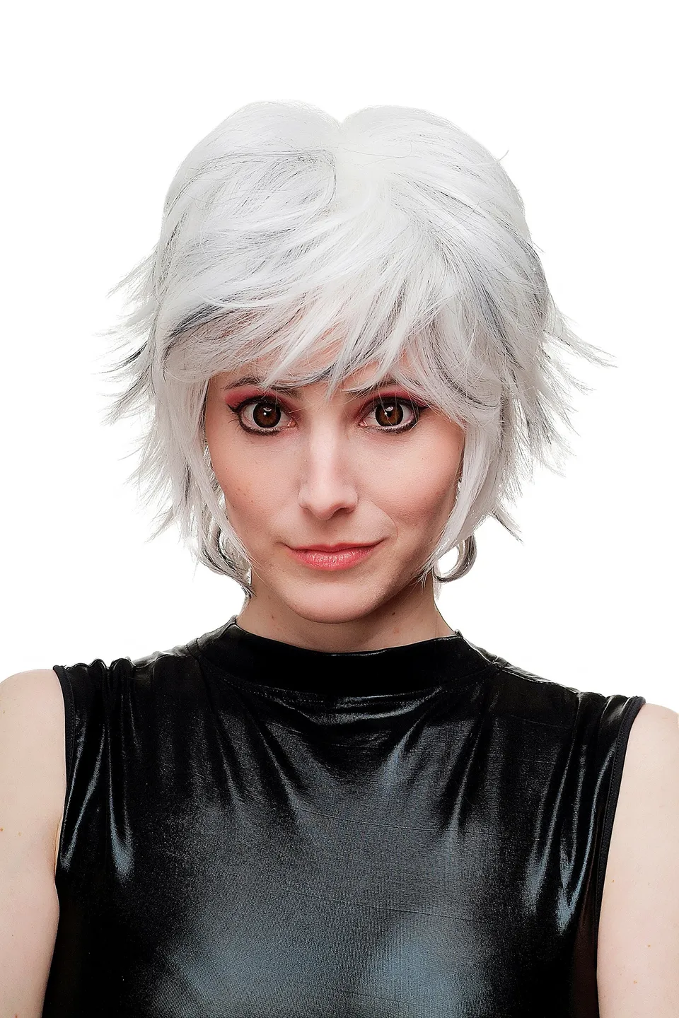 wig-me-up-sa069-1001h1b-per-cke-damen-kurz-platin-silber-wei-schwarz-30-cm image 1