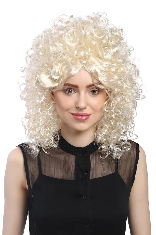 wig-me-up-91035-beehive-turmper-cke-hellblond-stark-gelockt-ca-45-cm image 1