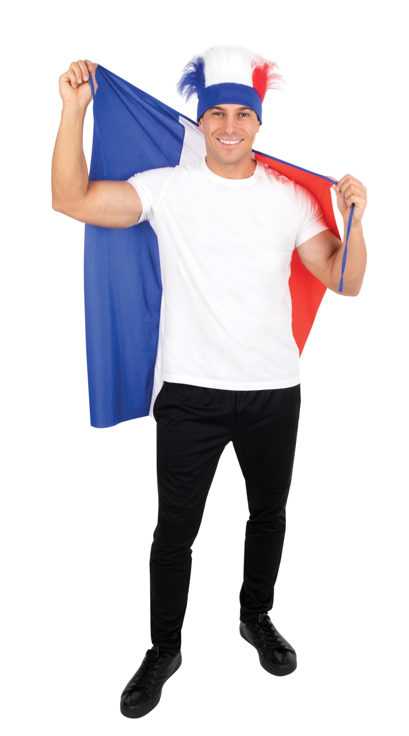 p-tit-clown-22394-haarband-mit-haaren-blau-wei-rot-frankreich-fans image 2