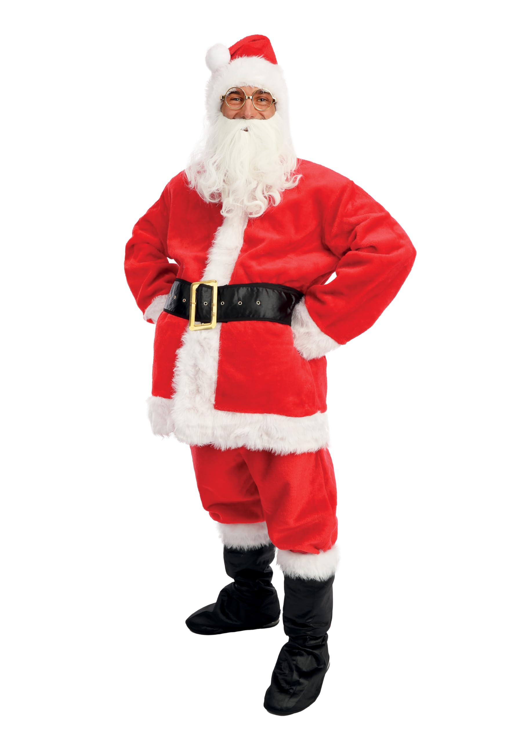 ptit-clown-weihnachtsmannkost-m-komplett-rot-pelzeffekt-erwachsene image 2