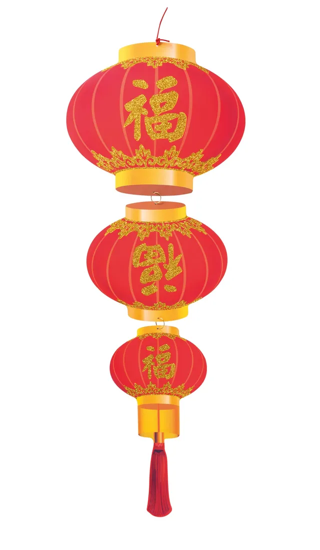 p-tit-clown-chinesische-laterne-rot-gold-30-x-80-cm image 1