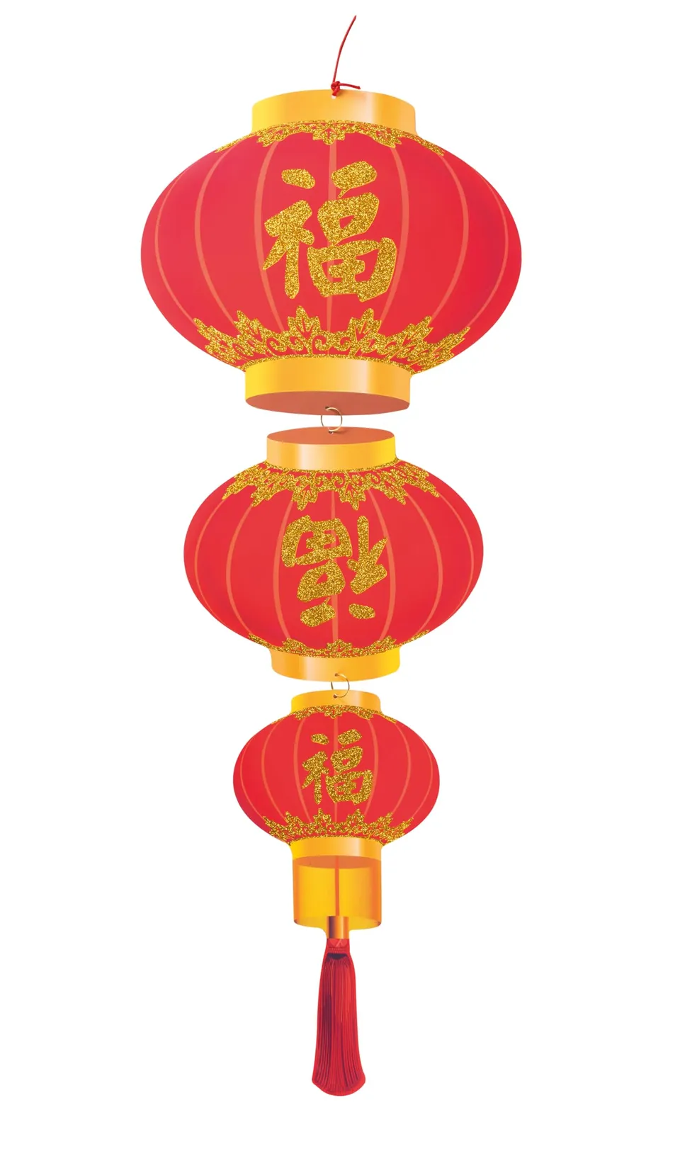 p-tit-clown-chinesische-laterne-rot-gold-30-x-80-cm image 1