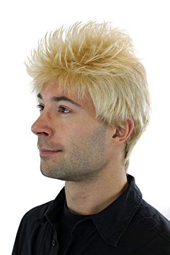 wig-me-up-gfw386-24a-kurzhaar-per-cke-f-r-herren-hellblond-stehende-haare-tresse image 7