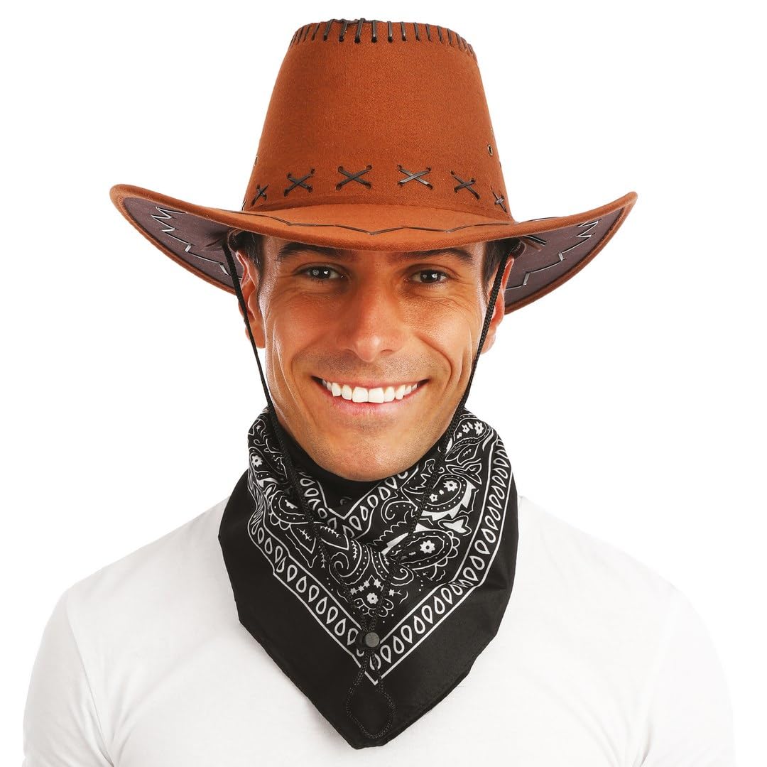 ptit-clown-cowboy-bandana-f-r-erwachsene-halstuch-western image 1