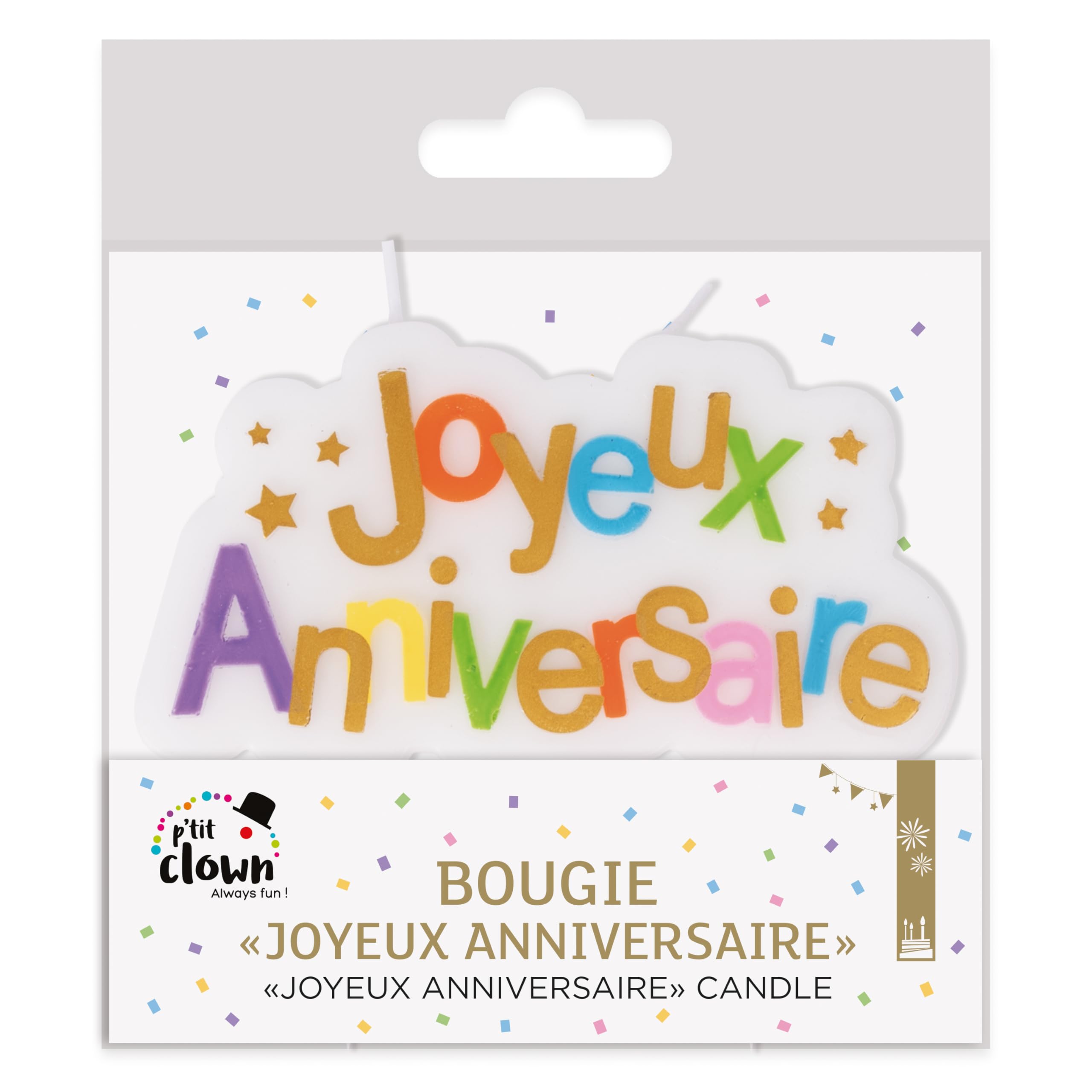 ptit-clown-23964-schriftzugkerze-happy-birthday-mehrfarbig image 2