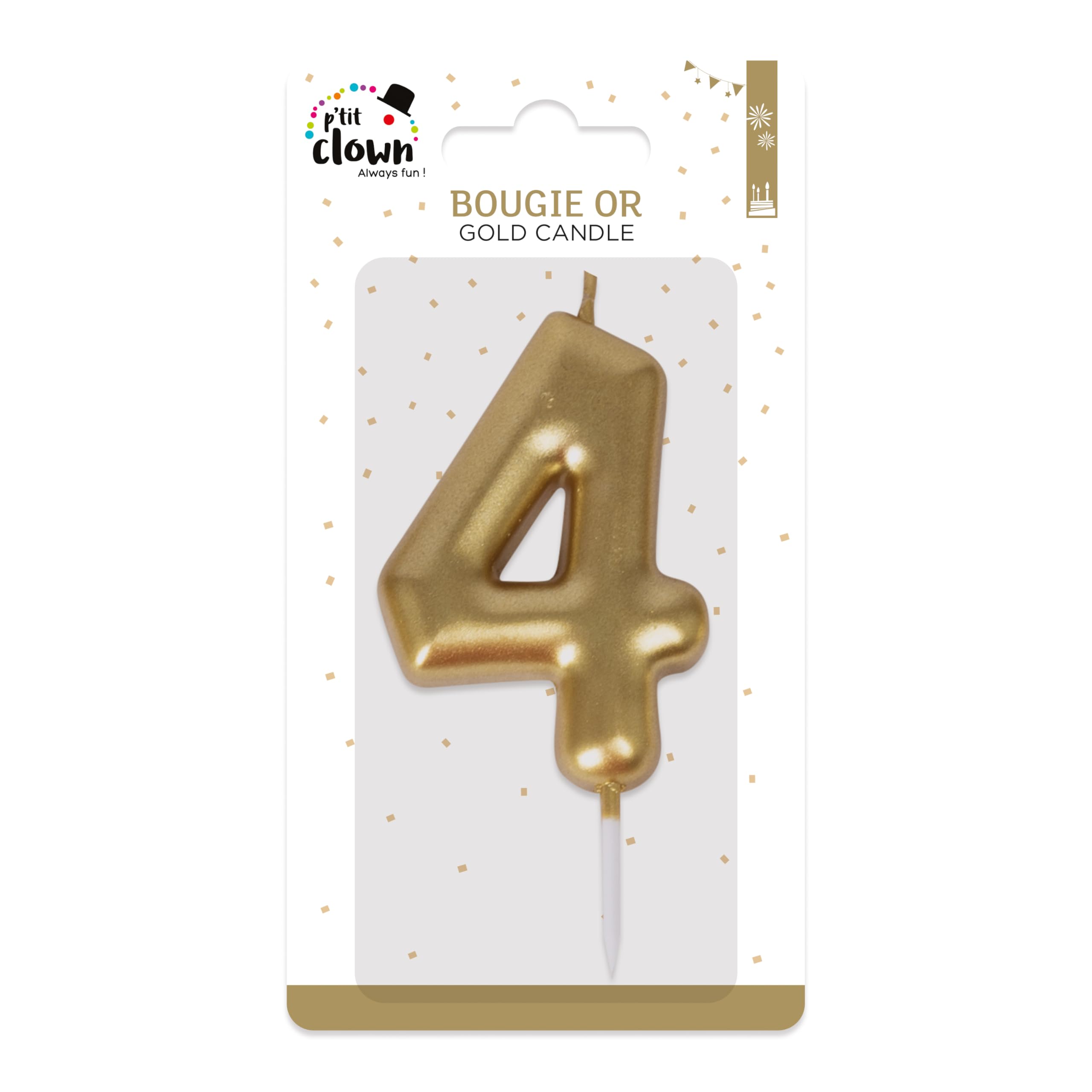 ptit-clown-23934-goldkerze-zahlenkerze-zahl-4-geburtstag image 3