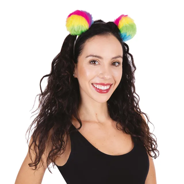 ptit-clown-fantasy-haarreif-mehrfarbig-karneval-halloween-accessoire image 1