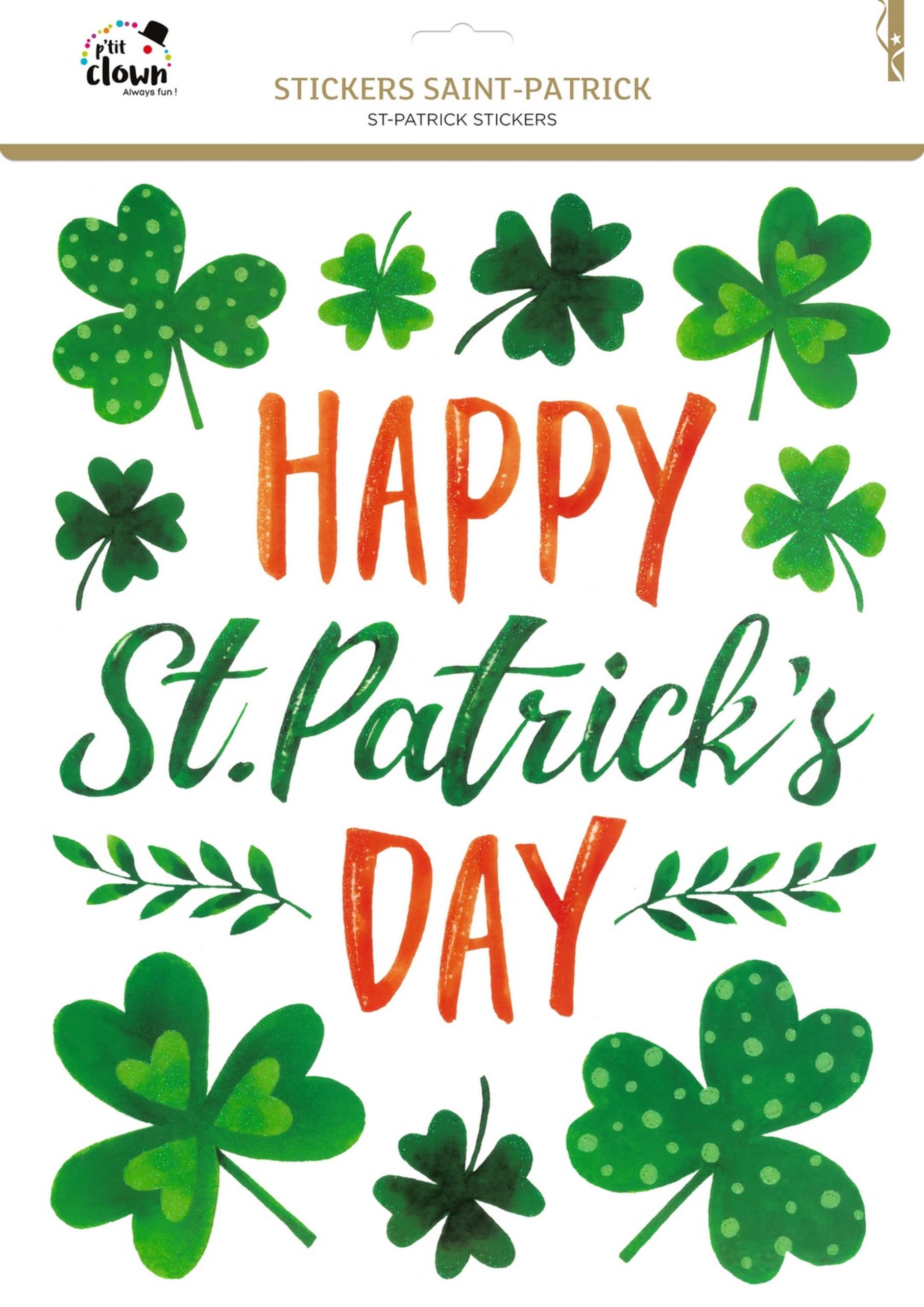p-tit-clown-23249-fensteraufkleber-st-patrick-s-day-pvc-gr-n-rot image 3