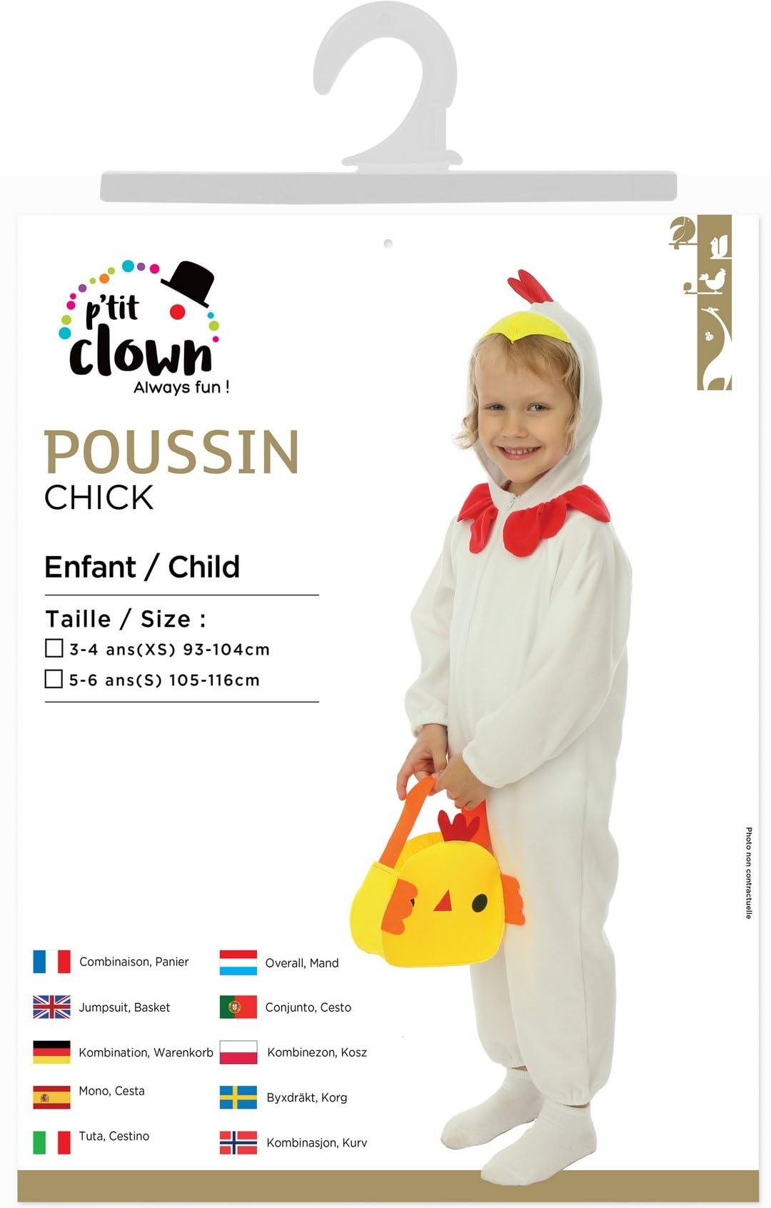 p-tit-clown-osterkost-m-kinder-hase-grau-k-ken-wei-mit-kapuze image 7