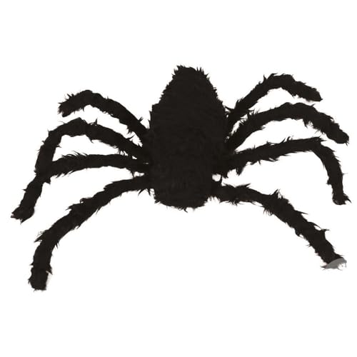 ptit-clown-riesige-spinne-pl-sch-halloween-deko-schwarz-160-cm image 2