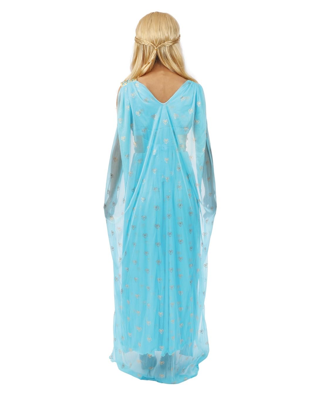 p-tit-clown-mittelalter-prinzessinnenkost-m-damen-blau-karneval-kleid image 3