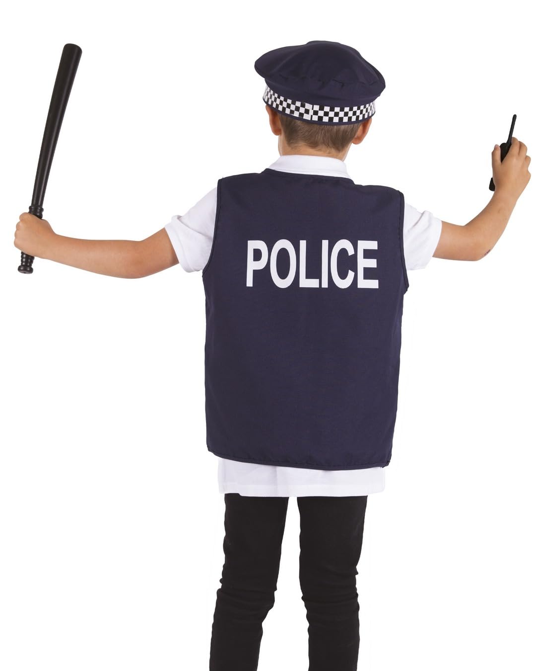 p-tit-clown-kit-policier-polizei-kost-m-set-kind-blau-marine image 4