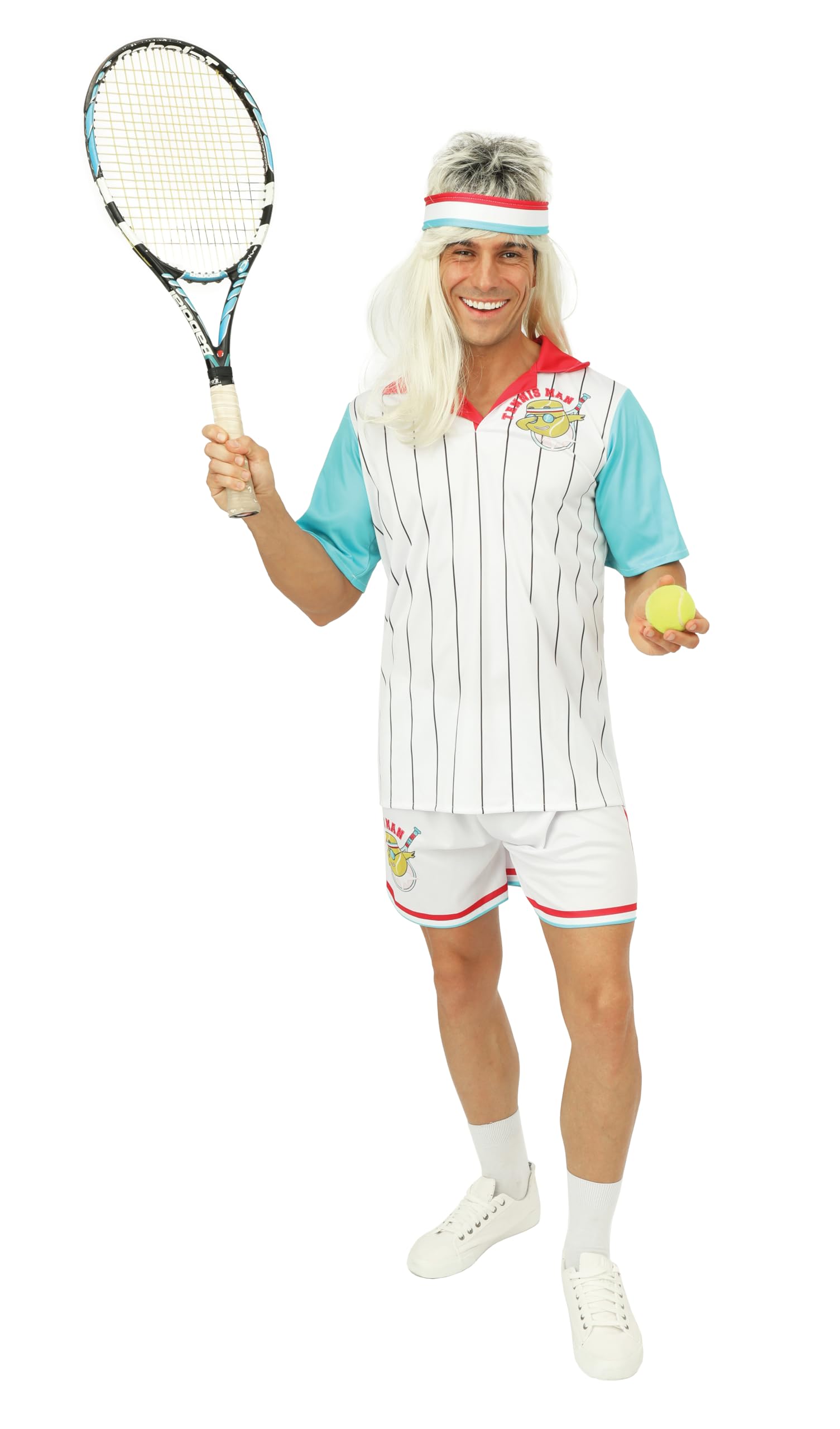ptit-clown-sportkost-m-tennisspieler-f-r-erwachsene-polyester-kost-m image 3