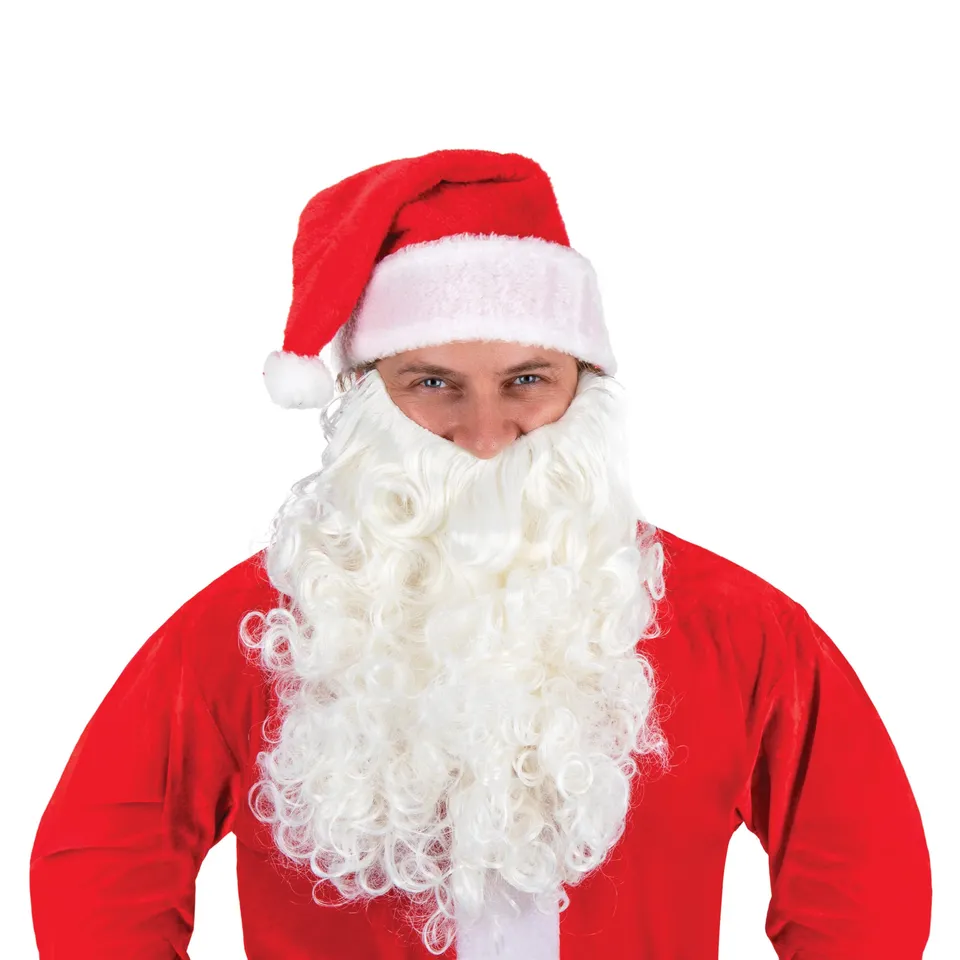 ptit-clown-weihnachtsmann-bart-wei-mit-innenfutter image 1