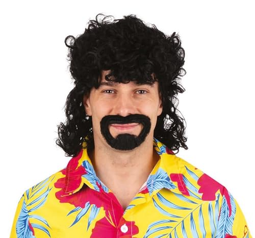 ptit-clown-49890-vokuhila-per-cke-mit-bart-braun-70er-80er-herren image 6